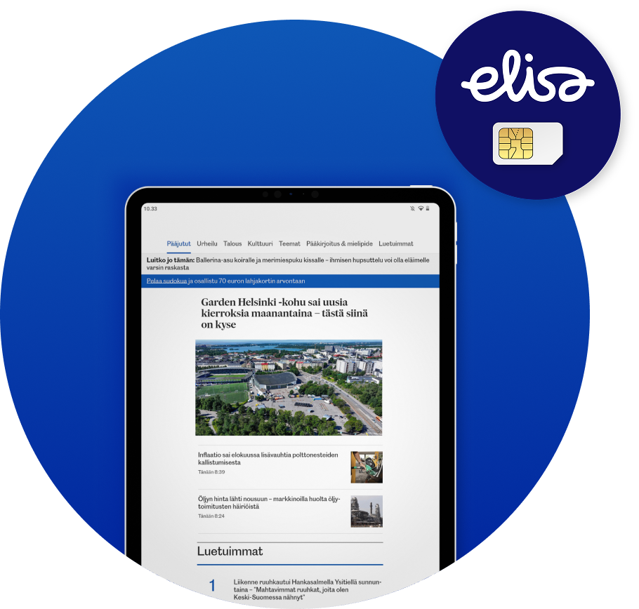 Elisa ja Mediakonserni Keskisuomalaisen digituotteet